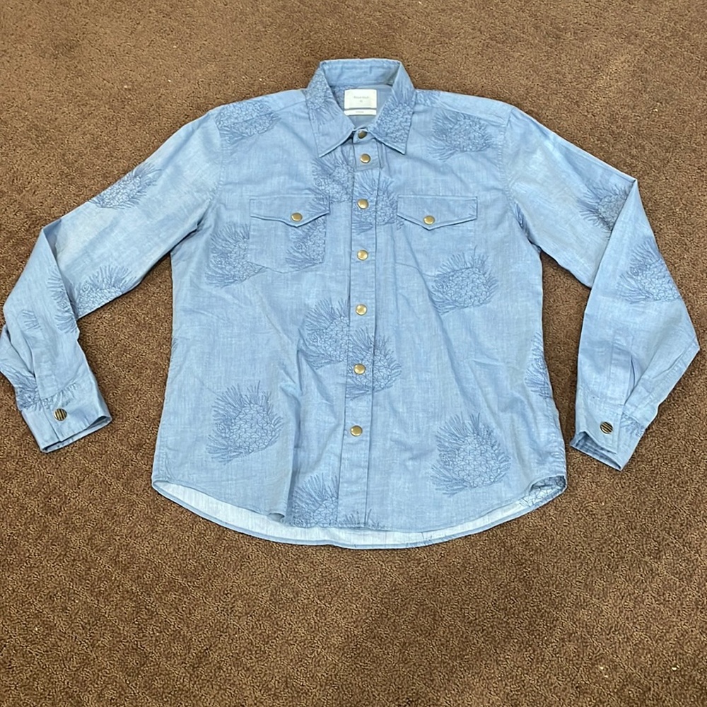 Billy Reid Men’s Long Sleeve Dress Shirt Size Medium